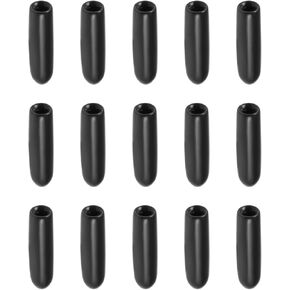 Screw Thread Protector Cover Rubber End Caps, [for Screw, Bolt, Metal Tubing, Rod, Furniture] - 2.5mm ID/Black/80pcs