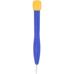 HARFINGTON Plastic Screwdriver 2.5mm Slotted Head Screw Driver Ceramic Repair Hand Tool with Rotatable Cover for High Frequency Maintenance Circuit Adjustment