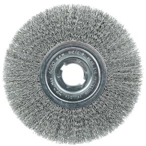 Weiler 01179 8" Narrow Face Crimped Wire Wheel, .014" Steel Fill, 1-1/4" Arbor Hole, Made in The USA (Pack of 2)