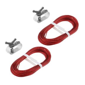 SING F LTD 2 Sets Swimming Pool Cover Wire Tensioning Rope Swimming Pool Cover Winches Steel Wire Ropes Metal Tensioners Pool Tension Steel Wire Ropes