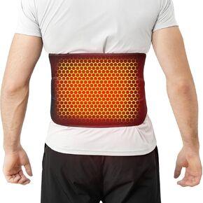 Remo Cordless Heating Pad for Back Pain Relief, Portable Heating Pad for Lower Back, Extended to 60", Wearable Heating Pads for Cramps with 3 Heat, 30mins Auto-Off, Birthday Gifts for Mom Dad