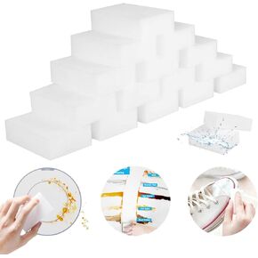 SmilePowo 50 Pack Magic Cleaning Sponges Eraser,Multi-Functional Premium Melamine Sponge Foam Cleaning Pads,Dish,Household Cleaning Sponge for Kitchen,Bathroom(Universal Cleaner)