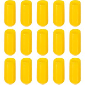 Screw Thread Protector Cover Rubber End Caps, [for Screw, Bolt] - 1/4"(6mm) ID/Yellow/200pcs