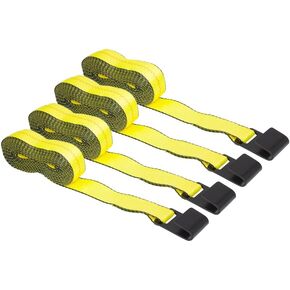 Mytee Products (8 Pack) 2" X30' Winch Straps w/Flat Hook, WLL 3335, Flatbed Tie Down Strap