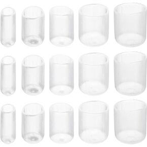 Screw Thread Protector Cover Rubber End Caps, [for Screw, Bolt] - 1/4" 3/8" 1/2" 5/8" 3/4" ID/Clear/50pcs