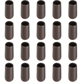Screw Thread Protector Cover Rubber End Caps, [for Screw, Bolt] - 1/4"(6mm) ID/Brown/50pcs