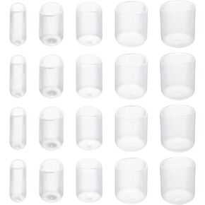 Screw Thread Protector Cover Rubber End Caps, [for Screw, Bolt] - 1/4" 3/8" 1/2" 5/8" 3/4" ID/Clear/25pcs