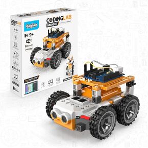 Engino Coding Lab GinoBot Educational Expandable Robot for 9 Years Old + Learn to Program Guided Experiements & Activities
