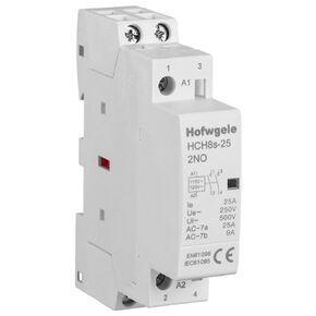 HCH8s-25 AC Contactor 25A 2P 110V 120V 2 Pole Universal Circuit Control DIN Rail Mount
