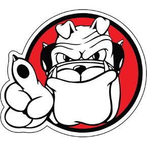 Georgia Bulldogs Magnet (HAIRY DAWG MAGNET (6",12"), 12 in)