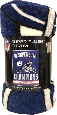 بطانية Northwest NFL للجنسين والكبار من NFL بطولة Super Bowl Glory Days Micro Raschel، مقاس 46 × 60 بوصة in Saudi Arabia