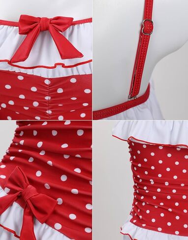 بدلة سباحة نسائية من قطعة واحدة من Strawberry Shortcake، بدلة استحمام حمراء لطيفة، مقاس متوسط in Kuwait