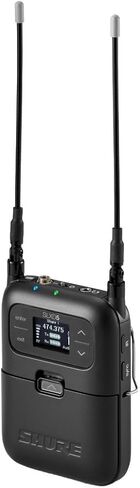 نظام Shure SLXD25/SM58 اللاسلكي الرقمي المحمول مع جهاز إرسال محمول SLXD2 مع ميكروفون صوتي ديناميكي قلبي أسطوري SM58 وجهاز استقبال أحادي القناة SLXD5 | نطاق H55 (514-558 ميجاهرتز) in Saudi Arabia