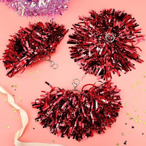 20 Pcs Cheer Pom Pom Keychains Cheer Gift Bulk Cheerleading Keyring Charm for Women Cheer Accessory Sports Events in Saudi Arabia