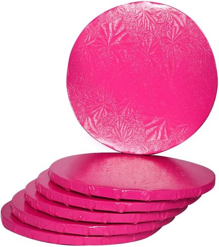 طبلة مستديرة وردية مقاس 10 بوصات 1/2 بوصة، عدد 6 in Kuwait