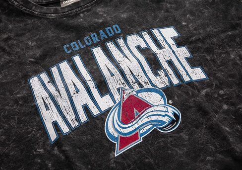 Calhoun NHL Surf & Skate Womens Oversize Drop Shoulder Acid Wash Cropped T-Shirt in Saudi Arabia