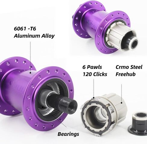 Bike Hub Disc Brake 32H for Dirt Jump/Single Speed Bikes,Chrome-Molybdenum Steel Freehub High Strength Rear Bicycle Rim Hubs M10 Female Bolts in Saudi Arabia