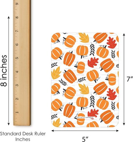 Big Dot of Happiness Fall Pumpkin - Bingo Cards and Markers - Halloween or Thanksgiving Party Shaped Bingo Game - Set of 18 in Saudi Arabia