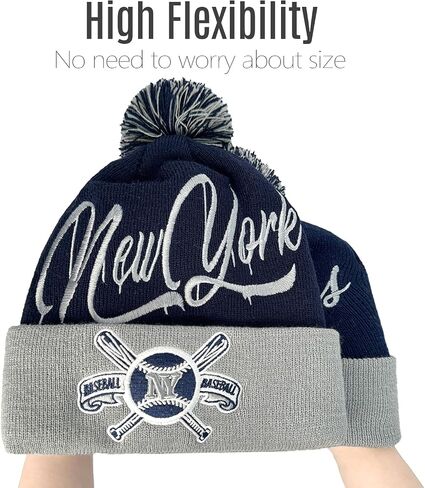 Football Team Logo Hats Winter Knit Cuffed Stylish Beanie Knit Cap Sport Hats 2024 Fashion Toque Cap in Saudi Arabia