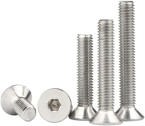 260 قطعة M3 مقبس سداسي مسطح الرأس مسامير غاطسة مجموعة متنوعة من صامولة المسمار - 304 الفولاذ المقاوم للصدأ - M3 × 6 مم / 8 مم / 12 مم / 16 مم / 20 مم / 25 مم تشكيلة براغي غاطسة in Kuwait