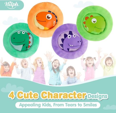 Hilph Kids Ice Packs for Boo Boos, Reusable Toddler Cold Packs with Soft Sleeves for Kids Injuries Cute Baby Ice Packs Hot Cold Therapy for Children's Pain Relief, Bump, Bruise, First Aid, 4 Pack in Saudi Arabia
