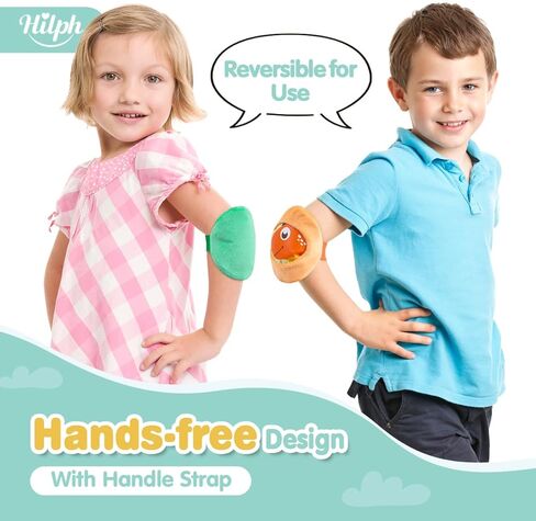 Hilph Kids Ice Packs for Boo Boos, Reusable Toddler Cold Packs with Soft Sleeves for Kids Injuries Cute Baby Ice Packs Hot Cold Therapy for Children's Pain Relief, Bump, Bruise, First Aid, 4 Pack in Saudi Arabia