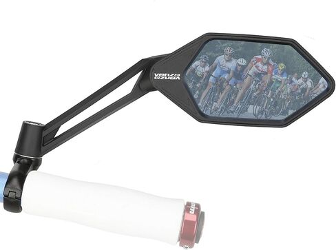 مجموعة مرايا مثبتة على مقود الدراجة من Venzo عدسة زرقاء 75% زجاج مضاد للتوهج للطريق الجبلي والرؤية الخلفية اليمنى مع عاكس in Kuwait