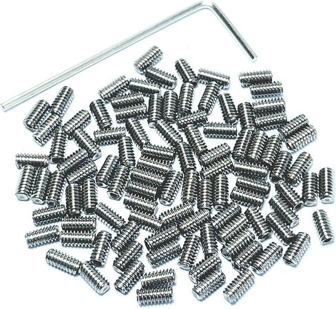 100pcs M2 X 2mm 304 Set Screws Stainless Steel 2mm x 2mm Set Screws,Allen Head Hex Hexagon Socket Set Screws with 0.9mm Allen Wrench,2mm Set Screw hex Allen Head Socket Set Screws. in Kuwait