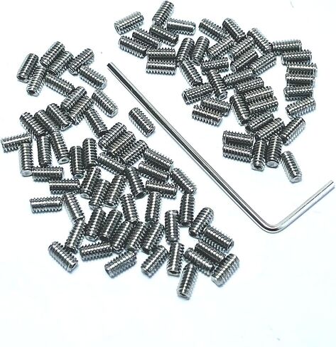 100pcs M2 X 2mm 304 Set Screws Stainless Steel 2mm x 2mm Set Screws,Allen Head Hex Hexagon Socket Set Screws with 0.9mm Allen Wrench,2mm Set Screw hex Allen Head Socket Set Screws. in Kuwait