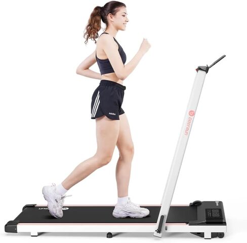 DeerRun 3 in 1 Folding Treadmills for Home, 3.0HP Powerful and Quiet Under Desk Treadmill, 300 lbs Capacity Foldable Walking Pad Treadmill with Remote Control and Space Saving, Free Installation in Saudi Arabia