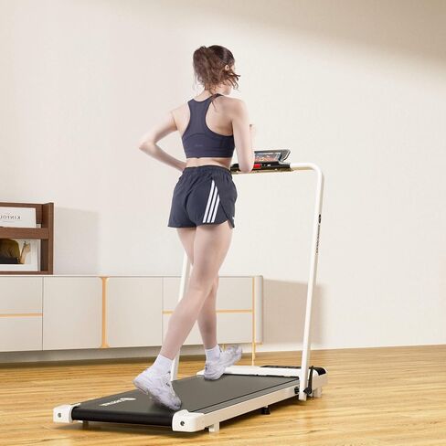 DeerRun 3 in 1 Folding Treadmills for Home, 3.0HP Powerful and Quiet Under Desk Treadmill, 300 lbs Capacity Foldable Walking Pad Treadmill with Remote Control and Space Saving, Free Installation in Saudi Arabia