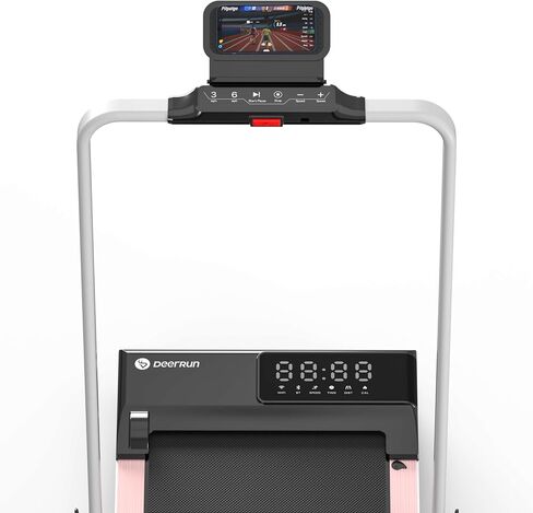 DeerRun 3 in 1 Folding Treadmills for Home, 3.0HP Powerful and Quiet Under Desk Treadmill, 300 lbs Capacity Foldable Walking Pad Treadmill with Remote Control and Space Saving, Free Installation in Saudi Arabia