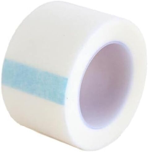 Soft Paper Non-Woven Microporous Self Adhesive Latex Free Waterproof Medical Surgical Tape 1" x 10 Yards, Set of 6 Rolls with One Dispenser Included in Saudi Arabia