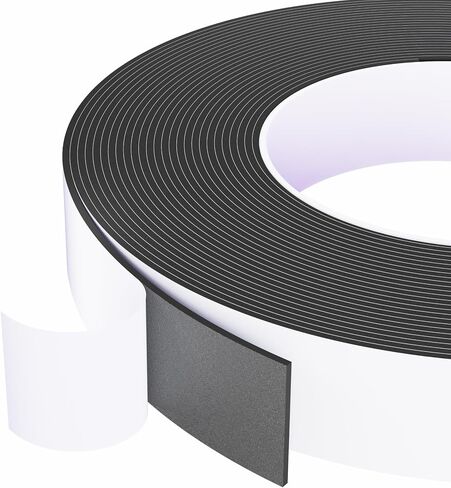 Weather Stripping Door Seal Black,1/2Inch Wide X 3/8Inch Thick,Air Conditioner Window Seal,Self Adhesive Foam Tape High Density Foam Sealing Strip,Soundproof Foam Tape Roll,2 Rolls Total 13.2Ft in Kuwait