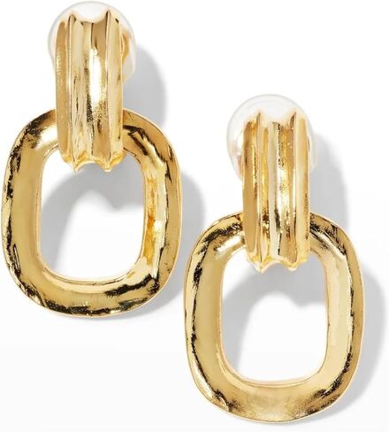 كينيث جاي لين مصقول وصلة قطرة مطرقة الباب كليب على الأقراط in Kuwait