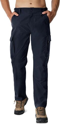 MOURCE Ripstop Work Pants for Men Stretch - Water Resistant Quick Dry Mens Tactical Pants with 9 Pockets in Kuwait