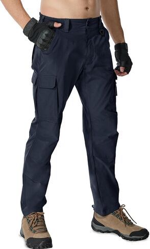 MOURCE Ripstop Work Pants for Men Stretch - Water Resistant Quick Dry Mens Tactical Pants with 9 Pockets in Kuwait