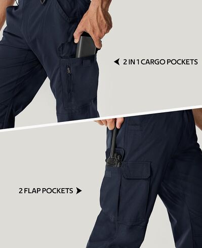 MOURCE Ripstop Work Pants for Men Stretch - Water Resistant Quick Dry Mens Tactical Pants with 9 Pockets in Kuwait