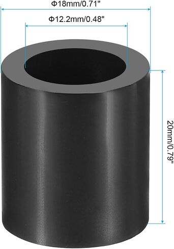 PATIKIL Round Electrical Outlet ABS Spacers Washer, 30 Pcs 12.2mm ID, 18mm OD, 4mm Length Without Threaded,Switch and Receptacle Spacers Hardware for M12 Screws in Saudi Arabia