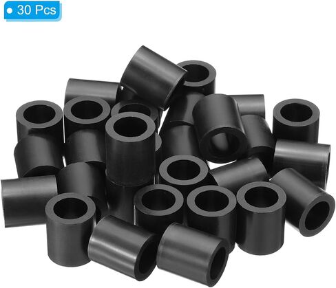 PATIKIL Round Electrical Outlet ABS Spacers Washer, 30 Pcs 12.2mm ID, 18mm OD, 4mm Length Without Threaded,Switch and Receptacle Spacers Hardware for M12 Screws in Saudi Arabia
