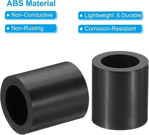 PATIKIL Round Electrical Outlet ABS Spacers Washer, 30 Pcs 12.2mm ID, 18mm OD, 4mm Length Without Threaded,Switch and Receptacle Spacers Hardware for M12 Screws in Saudi Arabia