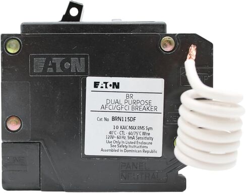 Eaton Type BR 15-Amp 1-Pole Dual Function AFCI/GFCI Circuit Breaker in Saudi Arabia