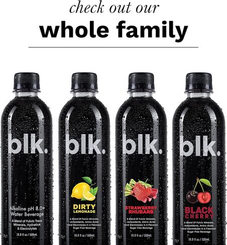 blk. مياه قلوية معدنية طبيعية، عصير الليمون القذر، 16.9 أونصة. (500 مل)، 12 عبوة، 8 درجة حموضة للمياه، مستخلص حمض الفولفيك وحمض الدبالية المتوفر بيولوجيًا، معادن ضئيلة، إلكتروليتات لترطيب الخلايا وإصلاحها واستعادتها in Saudi Arabia