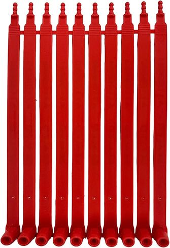 Red Plastic Security Seals (8") - Self Locking Shipping Seal with Print Progressive Numbering – Tamper Proof for Trucks, Trailers, Cargo, Containers, Luggage (1000ct) in Saudi Arabia