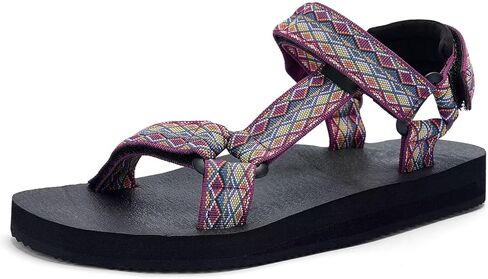 صنادل نسائية صنادل صيفية كاجوال للنساء مع نعل داخلي لحصيرة اليوجا ودعم قوس القدم، أحذية مائية خفيفة الوزن في الهواء الطلق in Kuwait