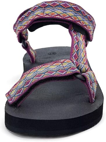 صنادل نسائية صنادل صيفية كاجوال للنساء مع نعل داخلي لحصيرة اليوجا ودعم قوس القدم، أحذية مائية خفيفة الوزن في الهواء الطلق in Kuwait