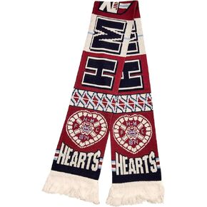 Hearts Scarf | Heart of Midlothian FC Soccer Fan Scarf | Premium Acrylic Knit