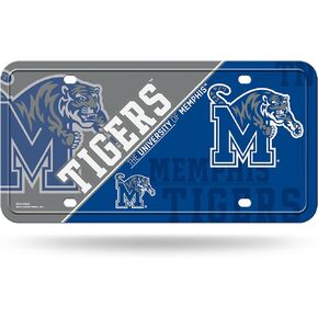 Rico Industries NCAA Memphis Tigers Metal Auto Tag 8.5" x 11" - Great for Truck/Car/SUV