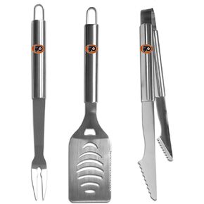 Siskiyou Sports NHL Stainless Steel 3 Piece BBQ Tool Set