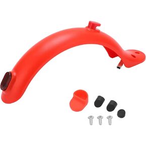 Rear Mudguard Scooter, Electric Scooter Rear Mugguard Bracket Scooter Replacement Support Accessory with Hook and Taillight for M365 Accessories